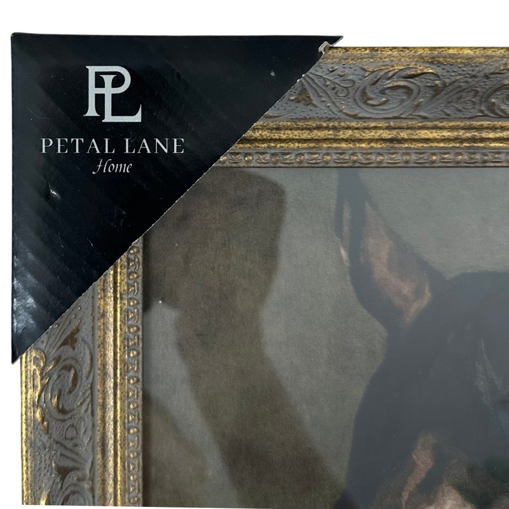 Petal Lane Home Horse Portrait Framed Wall Art Equestrian Gold Silver 12x16 NEW - Picture 8 of 8